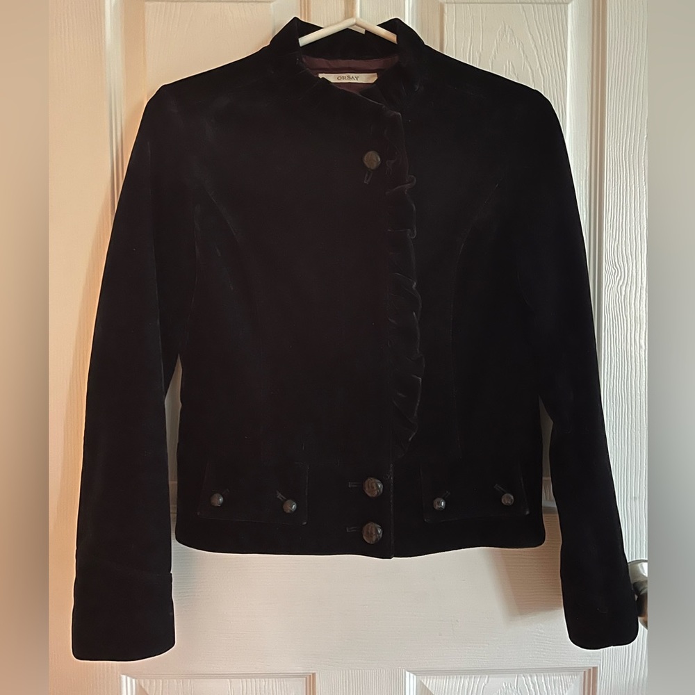 Orsay velvet jacket, black, perfect for fall/winter